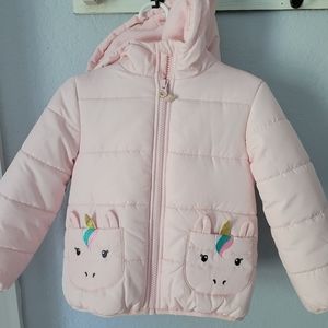 Carters unicorn pink jacket